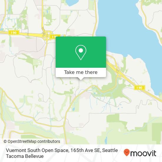 Mapa de Vuemont South Open Space, 165th Ave SE