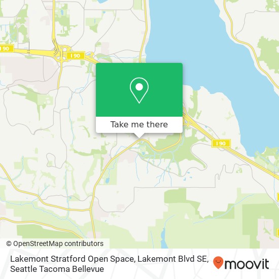 Lakemont Stratford Open Space, Lakemont Blvd SE map