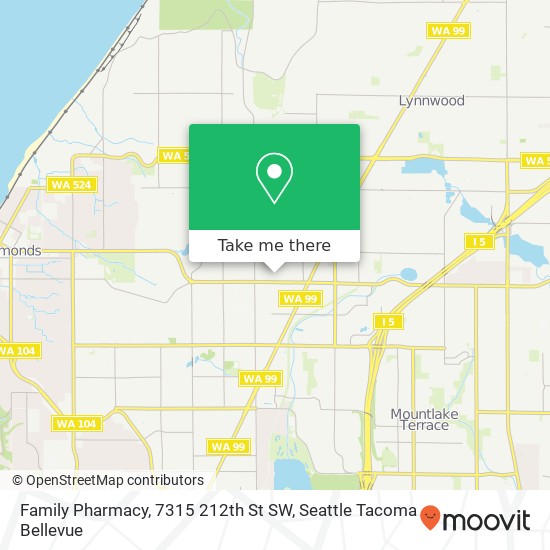 Mapa de Family Pharmacy, 7315 212th St SW