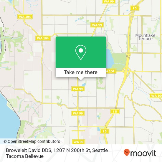 Broweleit David DDS, 1207 N 200th St map