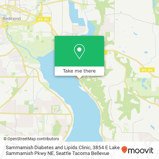 Sammamish Diabetes and Lipids Clinic, 3854 E Lake Sammamish Pkwy NE map