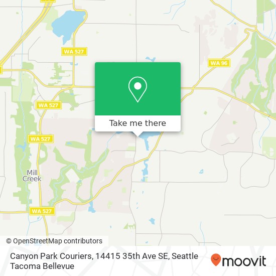 Mapa de Canyon Park Couriers, 14415 35th Ave SE