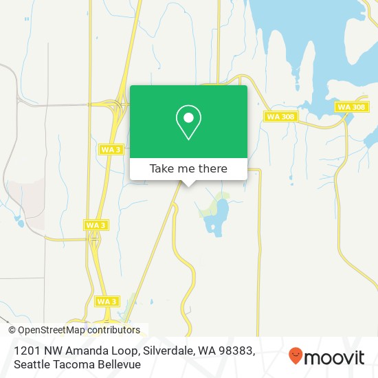 Mapa de 1201 NW Amanda Loop, Silverdale, WA 98383