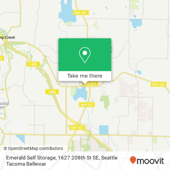 Emerald Self Storage, 1627 208th St SE map