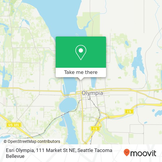 Mapa de Esri Olympia, 111 Market St NE
