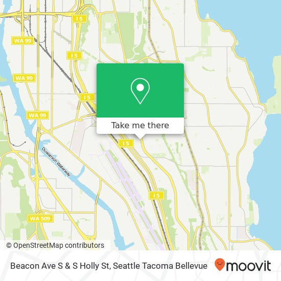 Mapa de Beacon Ave S & S Holly St