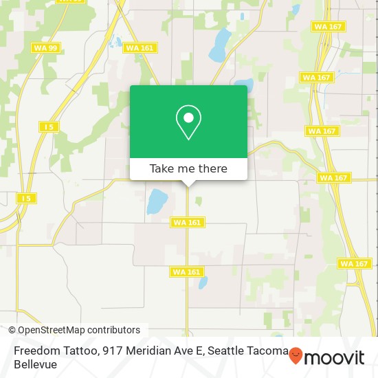 Mapa de Freedom Tattoo, 917 Meridian Ave E