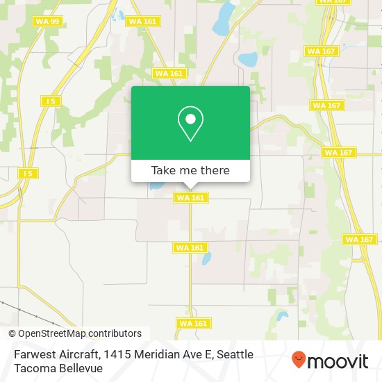Mapa de Farwest Aircraft, 1415 Meridian Ave E