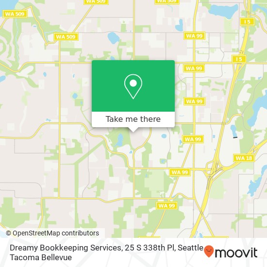 Mapa de Dreamy Bookkeeping Services, 25 S 338th Pl