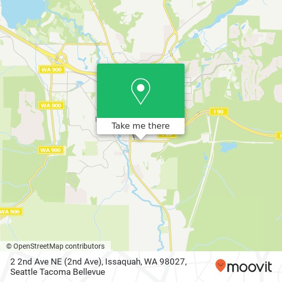 Mapa de 2 2nd Ave NE (2nd Ave), Issaquah, WA 98027