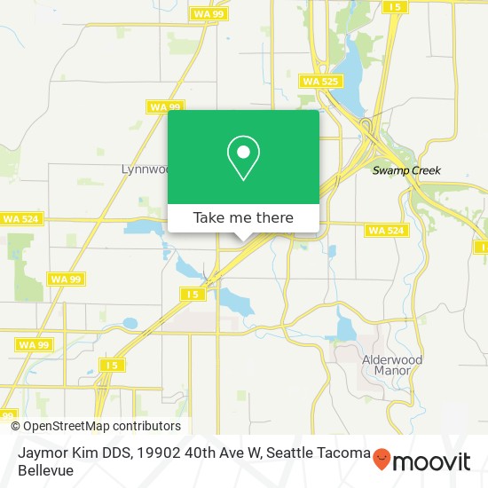 Mapa de Jaymor Kim DDS, 19902 40th Ave W