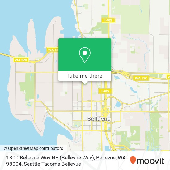 1800 Bellevue Way NE (Bellevue Way), Bellevue, WA 98004 map
