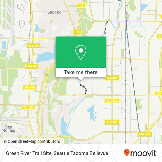 Green River Trail Site map