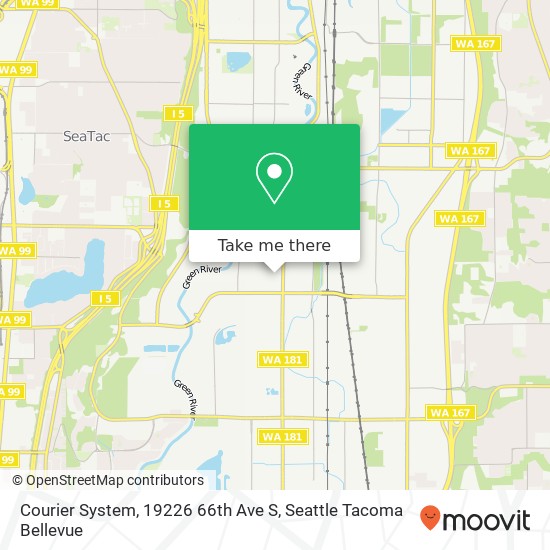 Courier System, 19226 66th Ave S map