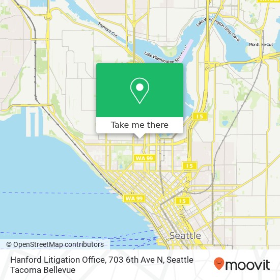Hanford Litigation Office, 703 6th Ave N map