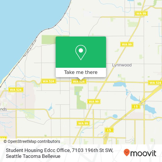 Mapa de Student Housing Edcc Office, 7103 196th St SW