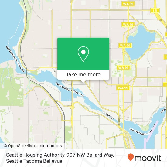 Seattle Housing Authority, 907 NW Ballard Way map