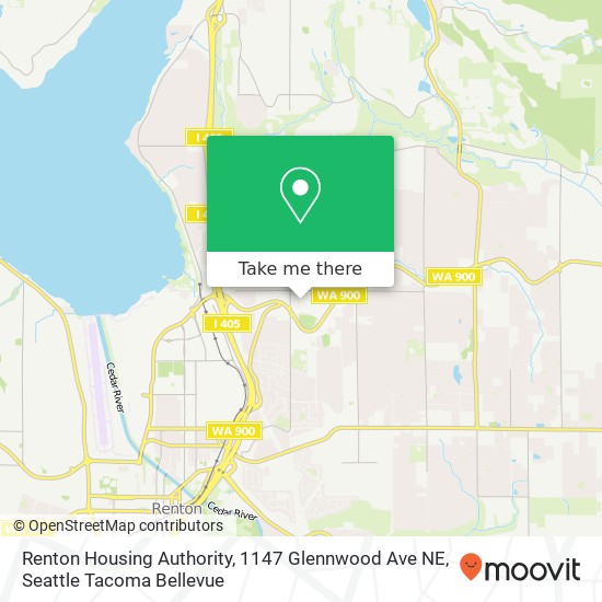 Renton Housing Authority, 1147 Glennwood Ave NE map