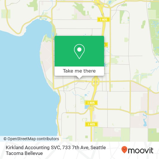 Mapa de Kirkland Accounting SVC, 733 7th Ave