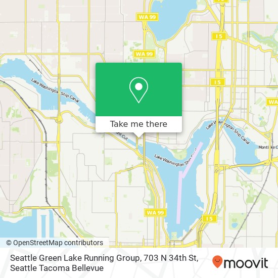 Seattle Green Lake Running Group, 703 N 34th St map