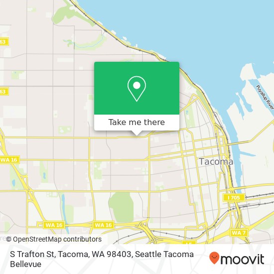Mapa de S Trafton St, Tacoma, WA 98403