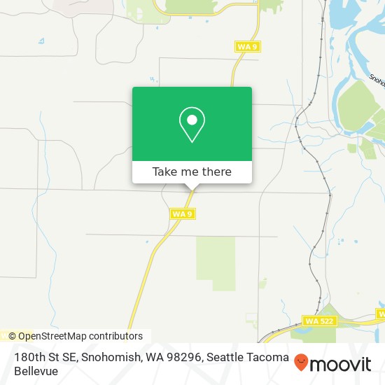 Mapa de 180th St SE, Snohomish, WA 98296