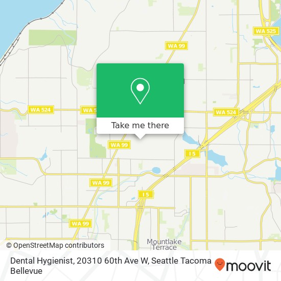 Mapa de Dental Hygienist, 20310 60th Ave W