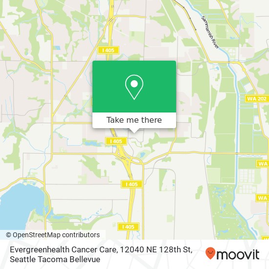 Mapa de Evergreenhealth Cancer Care, 12040 NE 128th St