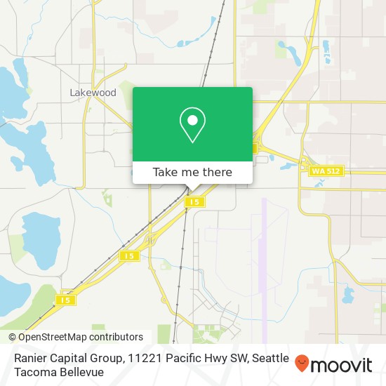 Mapa de Ranier Capital Group, 11221 Pacific Hwy SW