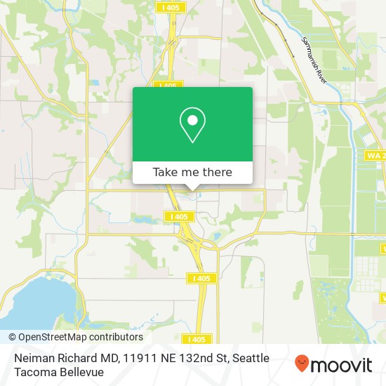 Mapa de Neiman Richard MD, 11911 NE 132nd St