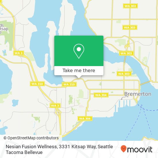 Mapa de Nesian Fusion Wellness, 3331 Kitsap Way