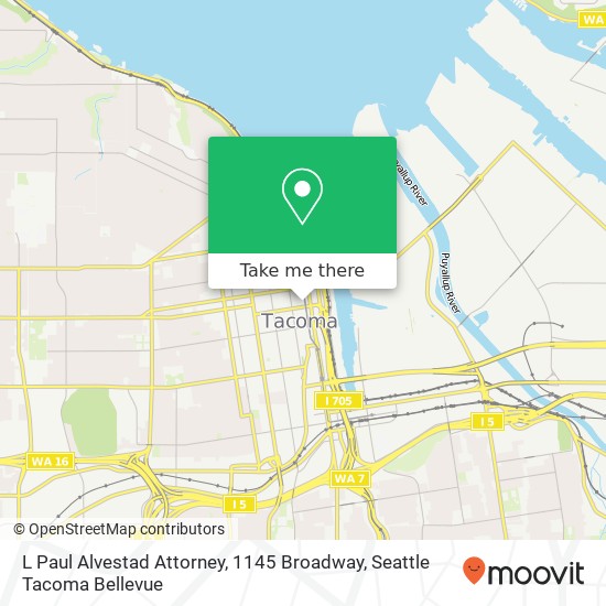 L Paul Alvestad Attorney, 1145 Broadway map