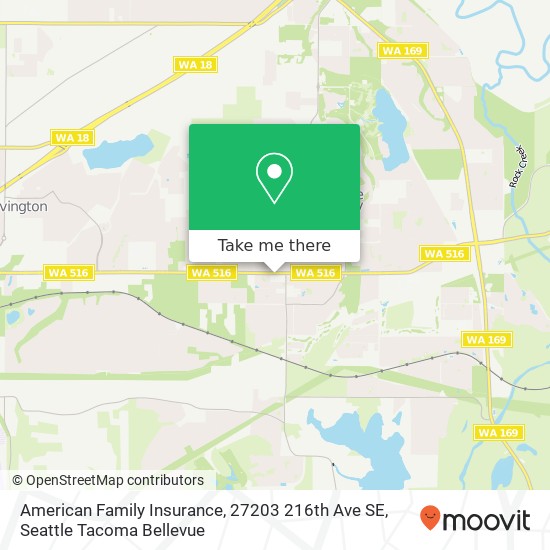 American Family Insurance, 27203 216th Ave SE map