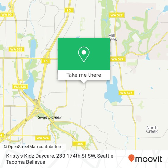 Kristy's Kidz Daycare, 230 174th St SW map