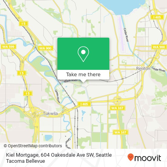 Mapa de Kiel Mortgage, 604 Oakesdale Ave SW