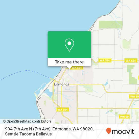 Mapa de 904 7th Ave N (7th Ave), Edmonds, WA 98020