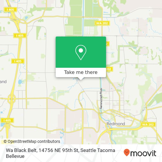 Wa Black Belt, 14756 NE 95th St map