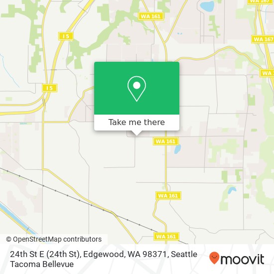 Mapa de 24th St E (24th St), Edgewood, WA 98371