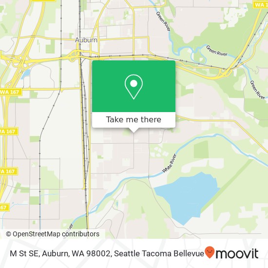 Mapa de M St SE, Auburn, WA 98002