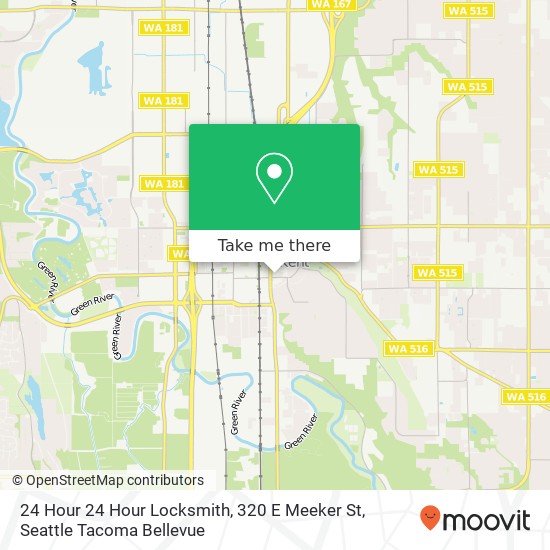 24 Hour 24 Hour Locksmith, 320 E Meeker St map