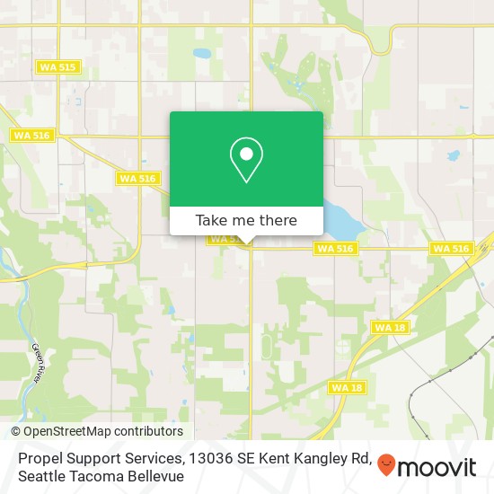 Mapa de Propel Support Services, 13036 SE Kent Kangley Rd