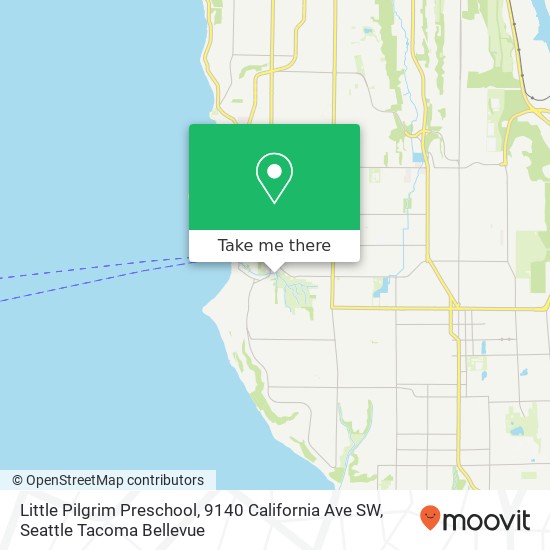 Mapa de Little Pilgrim Preschool, 9140 California Ave SW