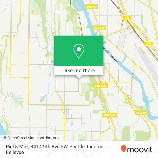 Mapa de Piel & Miel, 8414 9th Ave SW