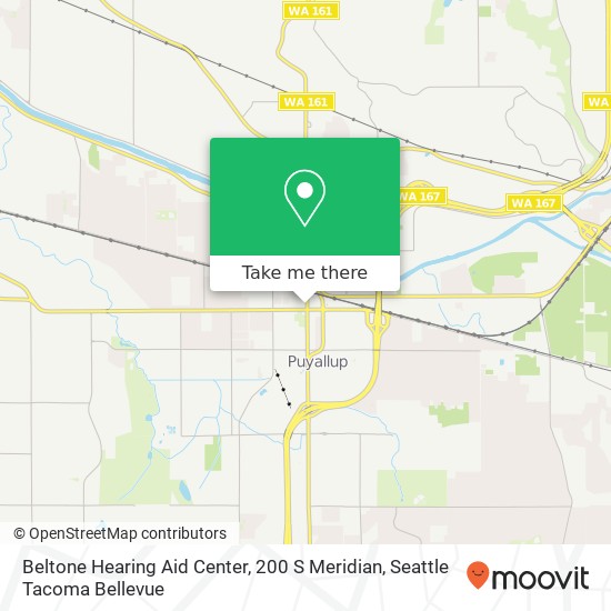 Beltone Hearing Aid Center, 200 S Meridian map