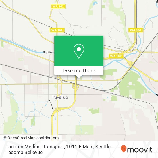 Mapa de Tacoma Medical Transport, 1011 E Main