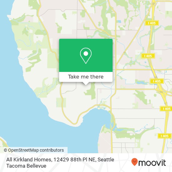 Mapa de All Kirkland Homes, 12429 88th Pl NE