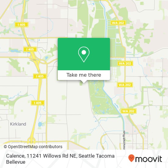 Calence, 11241 Willows Rd NE map