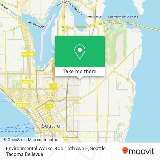 Environmental Works, 405 15th Ave E map