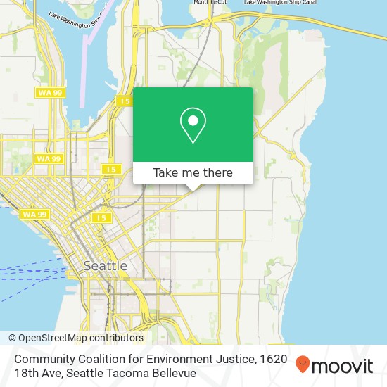 Community Coalition for Environment Justice, 1620 18th Ave map