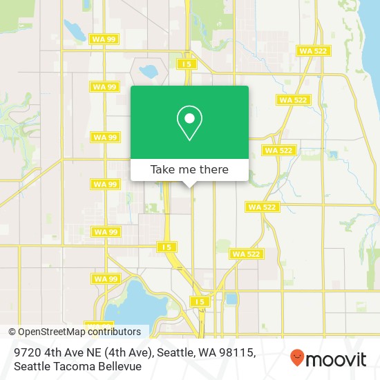 9720 4th Ave NE (4th Ave), Seattle, WA 98115 map